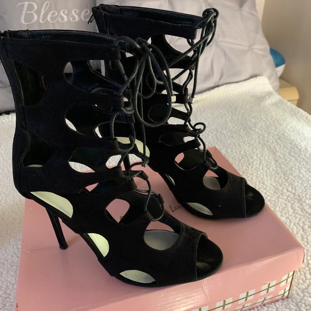 Wild Diva  Lace Up Bootie